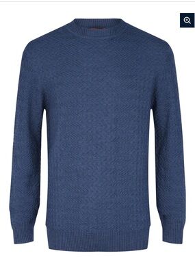 MISSONI MENS KNIT CREWNECK SWEATER Wool Medium New Chevron Pattern